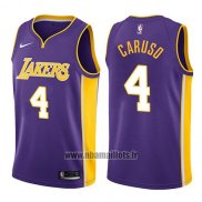Maillot Los Angeles Lakers Alex Caruso No 4 Statement 2017-18 Volet