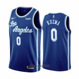 Maillot Los Angeles Lakers Kyle Kuzma No 0 Classic 2019-20 Bleu