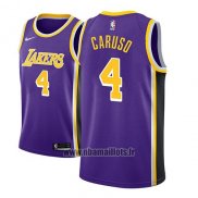 Maillot Los Angeles Lakers Alex Caruso No 4 Statement 2018-19 Volet