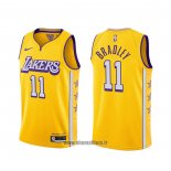 Maillot Los Angeles Lakers Avery Bradley NO 11 Ville 2019-20 Jaune