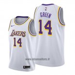 Maillot Los Angeles Lakers Danny Green No 14 Association Blanc