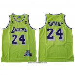 Maillot Los Angeles Lakers Kobe Bryant No 24 Vert