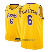 Maillot Los Angeles Lakers Lance Stephenson No 6 Icon 2018-19 Or