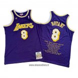 Maillot Los Angeles Lakers Kobe Bryant No 8 Volet