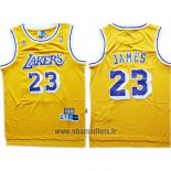 Maillot Los Angeles Lakers Lebron James No 23 Jaune