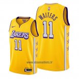 Maillot Los Angeles Lakers Dion Waiters No 11 Ville 2020 Or