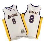 Maillot Los Angeles Lakers Kobe Bryant No 8 Hardwood Classics Blanc