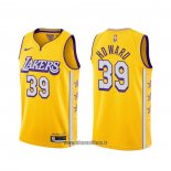 Maillot Los Angeles Lakers Dwight Howard NO 39 Ville 2019-20 Jaune