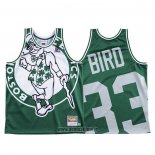 Maillot Boston Celtics Larry Bird NO 33 Mitchell & Ness Big Face Vert