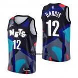 Maillot Brooklyn Nets Joe Harris NO 12 Ville 2023-24 Noir