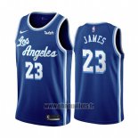 Maillot Los Angeles Lakers Lebron James No 23 Classic 2019-20 Bleu