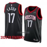 Maillot Houston Rockets Tari Eason NO 17 Statement 2023-24 Noir