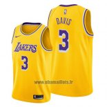 Maillot Los Angeles Lakers Anthony Davis No 3 Icon 2019 Jaune