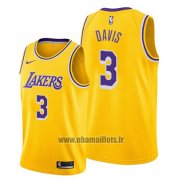 Maillot Los Angeles Lakers Anthony Davis No 3 Icon 2019 Jaune