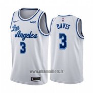 Maillot Los Angeles Lakers Anthony Davis No 3 Classic 2019-20 Blanc
