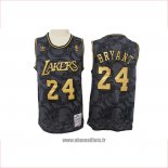 Maillot Los Angeles Lakers Kobe Bryant No 24 Hardwood Classics Noir