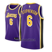 Maillot Los Angeles Lakers Lance Stephenson No 6 Statement 2018-19 Volet