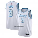 Maillot Los Angeles Lakers Anthony Davis No 3 Ville 2020-21 Blanc