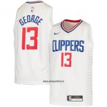 Maillot Enfant Los Angeles Clippers Paul George NO 2 Association 2020-21 Blanc