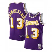 Maillot Los Angeles Lakers Wilt Chamberlain No 13 Mitchell & Ness 1971-72 Volet
