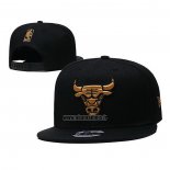 Casquette Chicago Bulls Or Noir