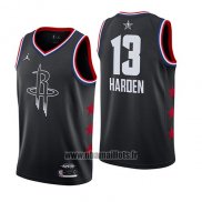 Maillot All Star 2019 Houston Rockets James Harden No 13 Noir