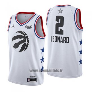 Maillot All Star 2019 Tornto Raptors Kawhi Leonard No 2 Blanc