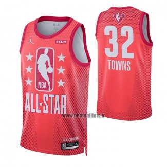 Maillot All Star 2022 Minnesota Timberwolves Karl-Anthony Towns NO 32 Marron