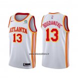 Maillot Atlanta Hawks Bogdan Bogdanovic No 13 Association 2020-21 Blanc