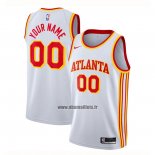 Maillot Atlanta Hawks Personnalise Association 2020-21 Blanc