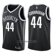 Maillot Brooklyn Nets Dante Cunningham No 44 Icon 2017-18 Noir