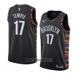 Maillot Brooklyn Nets Garrett Temple No 17 Ville 2019 Noir