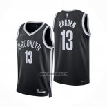 Maillot Brooklyn Nets James Harden NO 13 Icon 2021-22 Noir