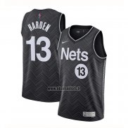 Maillot Brooklyn Nets James Harden No 13 Earned 2020-21 Noir