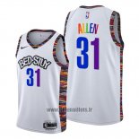 Maillot Brooklyn Nets Jarrett Allen No 31 Ville Lgbtq Pride Night 2020 Blanc