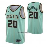 Maillot Charlotte Hornets Gordon Hayward NO 20 Ville 2020-21 Vert