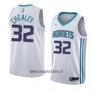 Maillot Charlotte Hornets Joe Chealey No 32 Association 2018 Blanc