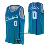 Maillot Charlotte Hornets Miles Bridges NO 0 Ville 2021-22 Bleu