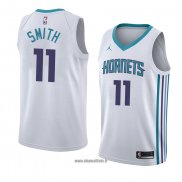 Maillot Charlotte Hornets Zach Smith No 11 Association 2018 Blanc