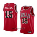 Maillot Chicago Bulls Chandler Hutchison No 15 Icon 2018 Rouge
