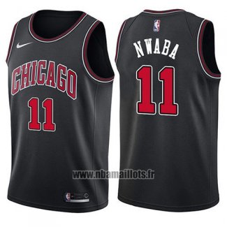 Maillot Chicago Bulls David Nwaba No 11 Statement 2017-18 Noir