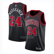 Maillot Chicago Bulls Lauri Markkanen No 24 Statement 2020-21 Noir