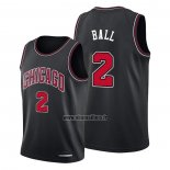 Maillot Chicago Bulls Lonzo Ball NO 2 Statement 2021 Noir