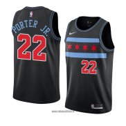 Maillot Chicago Bulls Otto Porter Jr. No 22 Ville 2018-19 Noir