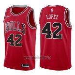 Maillot Chicago Bulls Robin Lopez No 42 Icon 2017-18 Rouge