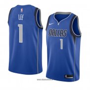 Maillot Dallas Mavericks Courtney Lee No 1 Icon 2018 Bleu