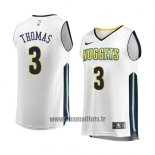 Maillot Denver Nuggets Isaiah Thomas No 3 Association 2017-18 Blanc