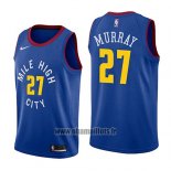 Maillot Denver Nuggets Jamal Murray No 27 Statement 2018-19 Bleu