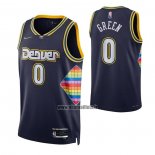 Maillot Denver Nuggets Jamychal Green NO 0 Ville 2021-22 Bleu