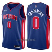 Maillot Detroit Pistons Andre Drummond No 0 Icon 2017-18 Bleu